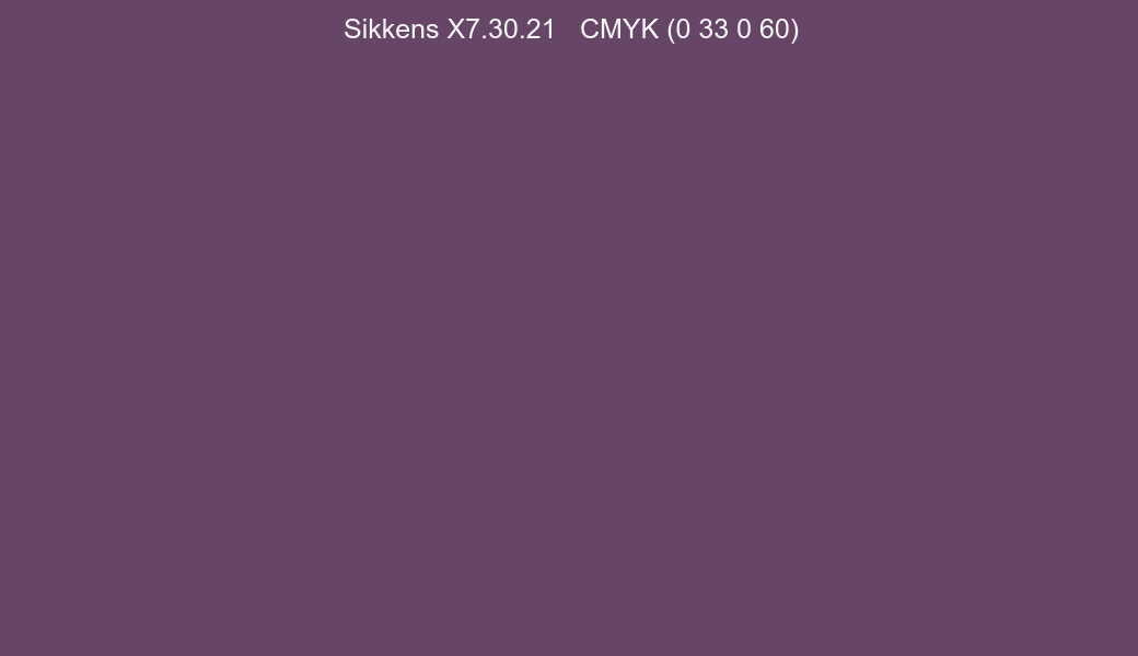 Color Sikkens X7.30.21 to CMYK (0 33 0 60) converter Color Sikkens X7.30.21 to CMYK (0 33 0 60) converter