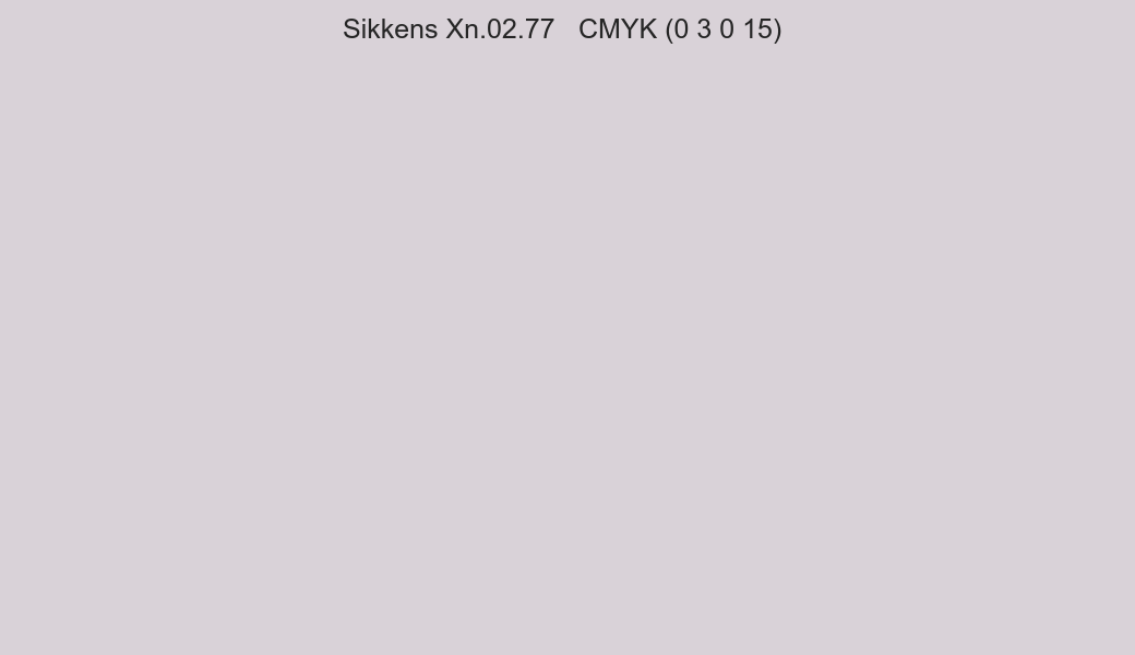 Color Sikkens Xn.02.77 to CMYK (0 3 0 15) converter Color Sikkens Xn.02.77 to CMYK (0 3 0 15) converter