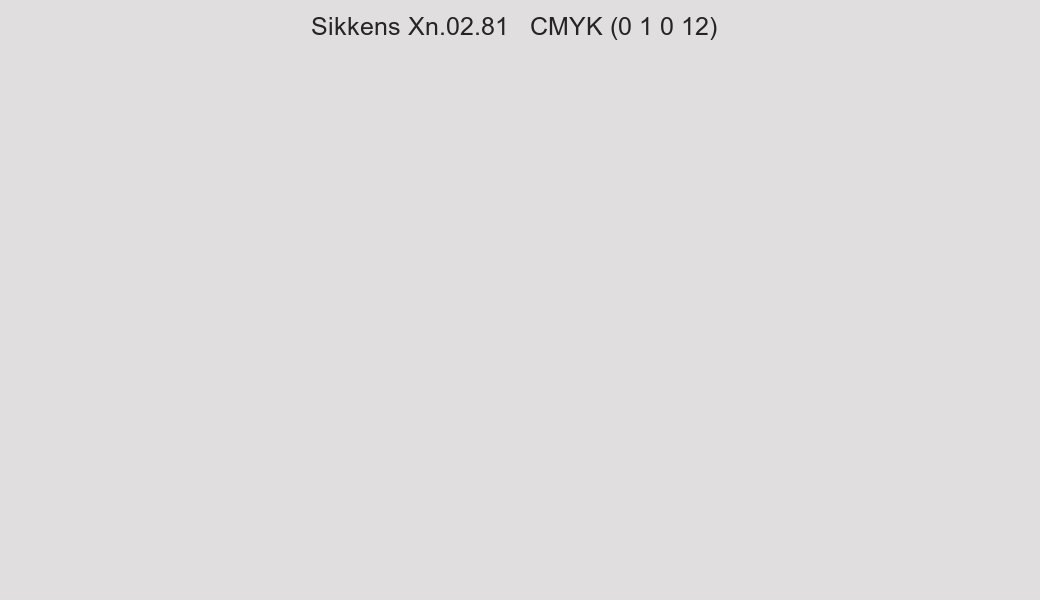 Color Sikkens Xn.02.81 to CMYK (0 1 0 12) converter Color Sikkens Xn.02.81 to CMYK (0 1 0 12) converter