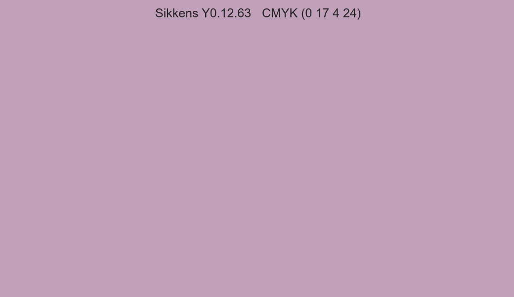 Color Sikkens Y0.12.63 to CMYK (0 17 4 24) converter Color Sikkens Y0.12.63 to CMYK (0 17 4 24) converter