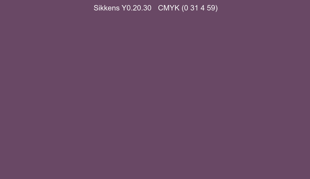 Color Sikkens Y0.20.30 to CMYK (0 31 4 59) converter Color Sikkens Y0.20.30 to CMYK (0 31 4 59) converter