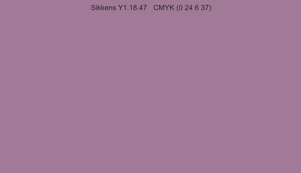 Color Sikkens Y1.18.47 to CMYK (0 24 6 37) converter Color Sikkens Y1.18.47 to CMYK (0 24 6 37) converter