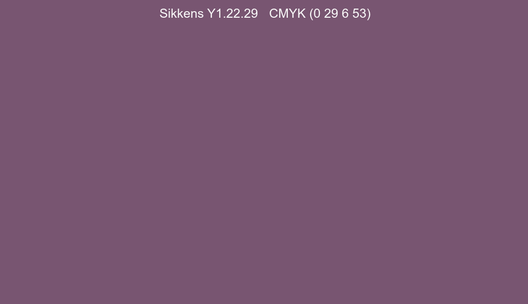 Color Sikkens Y1.22.29 to CMYK (0 29 6 53) converter Color Sikkens Y1.22.29 to CMYK (0 29 6 53) converter