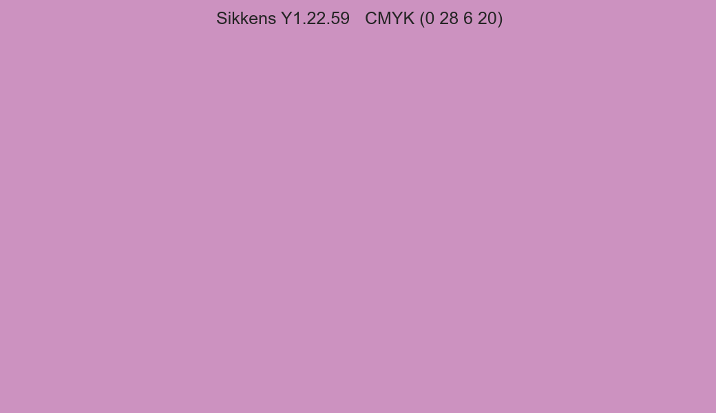 Color Sikkens Y1.22.59 to CMYK (0 28 6 20) converter Color Sikkens Y1.22.59 to CMYK (0 28 6 20) converter