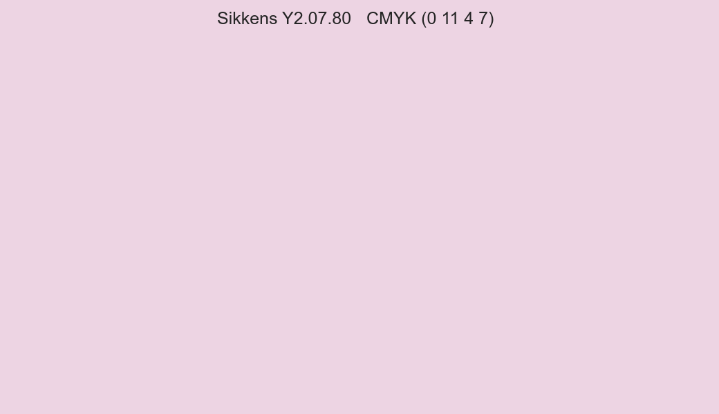 Color Sikkens Y2.07.80 to CMYK (0 11 4 7) converter Color Sikkens Y2.07.80 to CMYK (0 11 4 7) converter