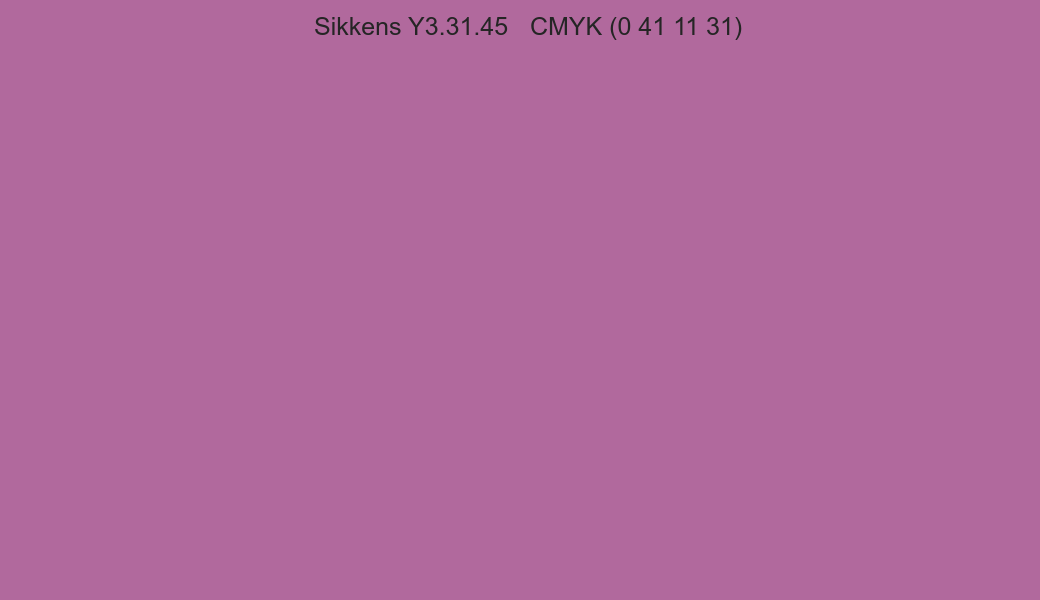 Color Sikkens Y3.31.45 to CMYK (0 41 11 31) converter Color Sikkens Y3.31.45 to CMYK (0 41 11 31) converter