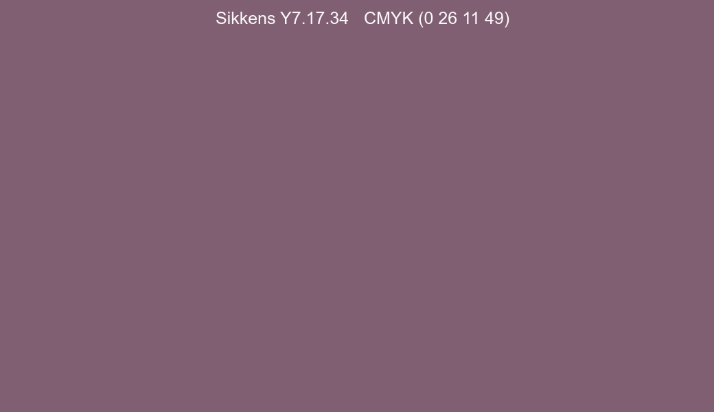 Color Sikkens Y7.17.34 to CMYK (0 26 11 49) converter Color Sikkens Y7.17.34 to CMYK (0 26 11 49) converter