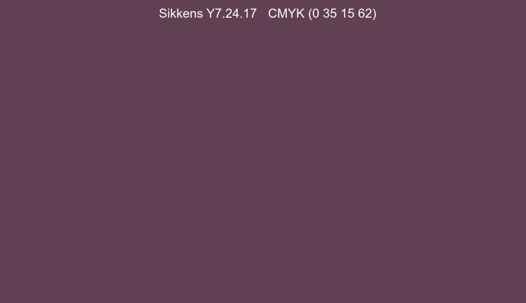 Color Sikkens Y7.24.17 to CMYK (0 35 15 62) converter Color Sikkens Y7.24.17 to CMYK (0 35 15 62) converter