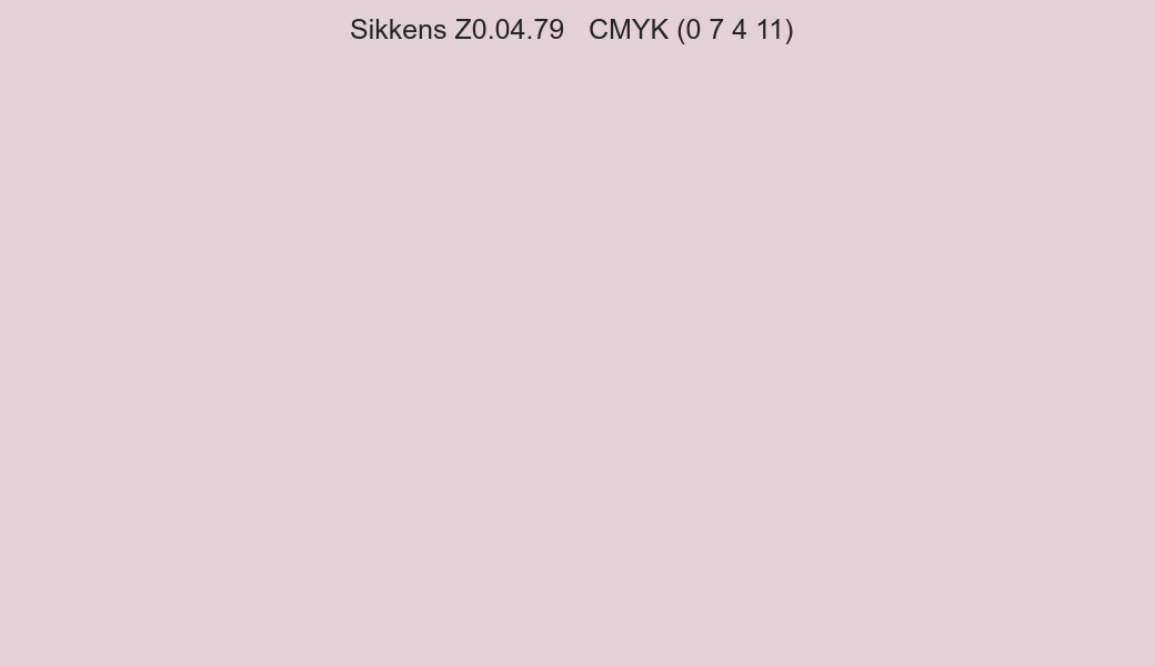 Color Sikkens Z0.04.79 to CMYK (0 7 4 11) converter Color Sikkens Z0.04.79 to CMYK (0 7 4 11) converter
