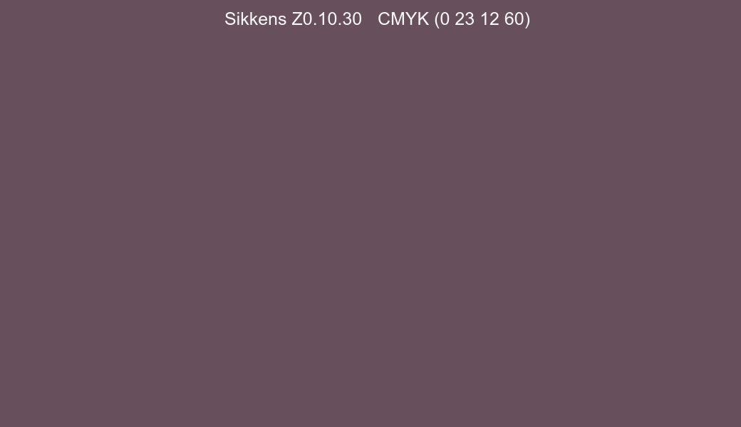 Color Sikkens Z0.10.30 to CMYK (0 23 12 60) converter Color Sikkens Z0.10.30 to CMYK (0 23 12 60) converter
