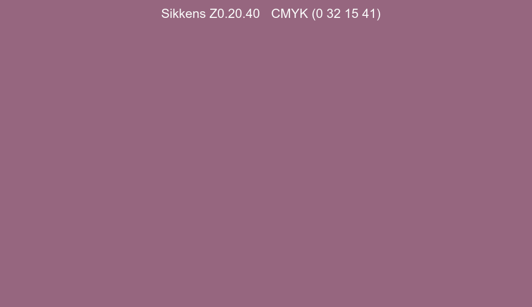 Color Sikkens Z0.20.40 to CMYK (0 32 15 41) converter Color Sikkens Z0.20.40 to CMYK (0 32 15 41) converter