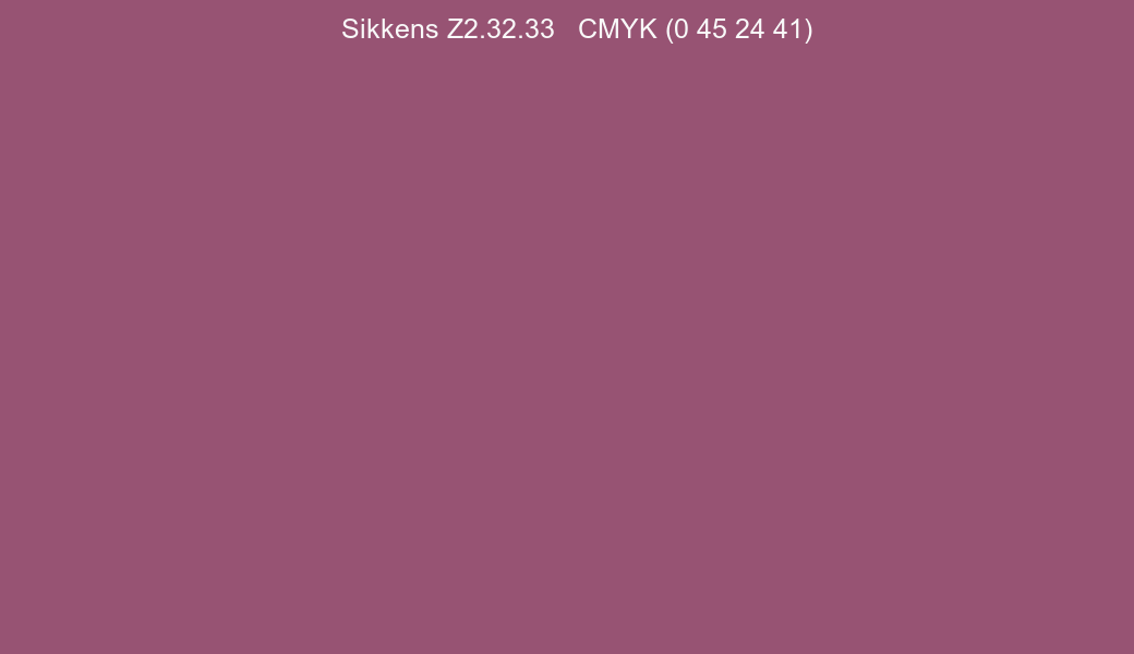 Color Sikkens Z2.32.33 to CMYK (0 45 24 41) converter Color Sikkens Z2.32.33 to CMYK (0 45 24 41) converter