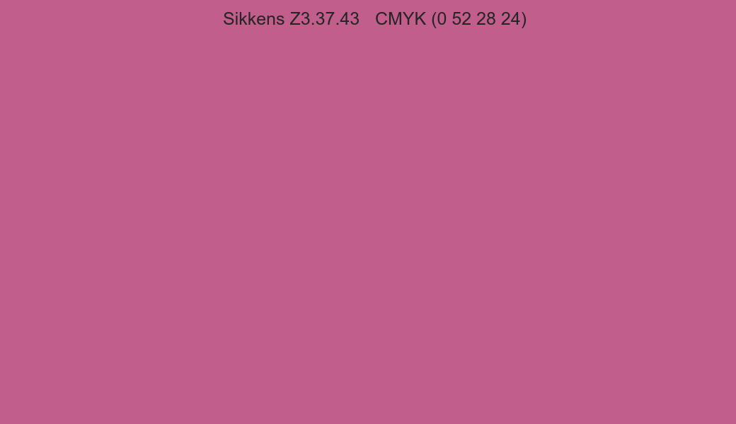 Color Sikkens Z3.37.43 to CMYK (0 52 28 24) converter Color Sikkens Z3.37.43 to CMYK (0 52 28 24) converter