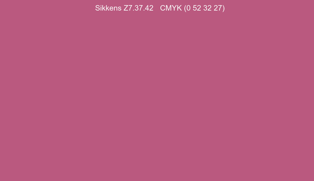 Color Sikkens Z7.37.42 to CMYK (0 52 32 27) converter Color Sikkens Z7.37.42 to CMYK (0 52 32 27) converter