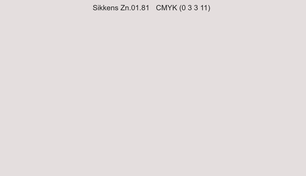 Color Sikkens Zn.01.81 to CMYK (0 3 3 11) converter Color Sikkens Zn.01.81 to CMYK (0 3 3 11) converter