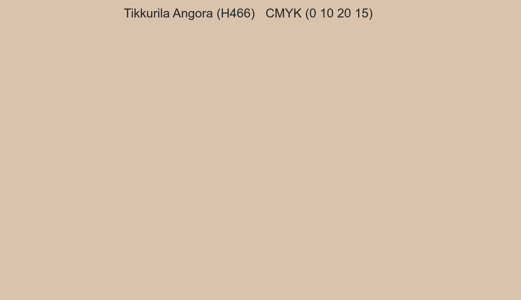 Color Tikkurila Angora (H466) to CMYK (0 10 20 15) converter Color Tikkurila Angora (H466) to CMYK (0 10 20 15) converter