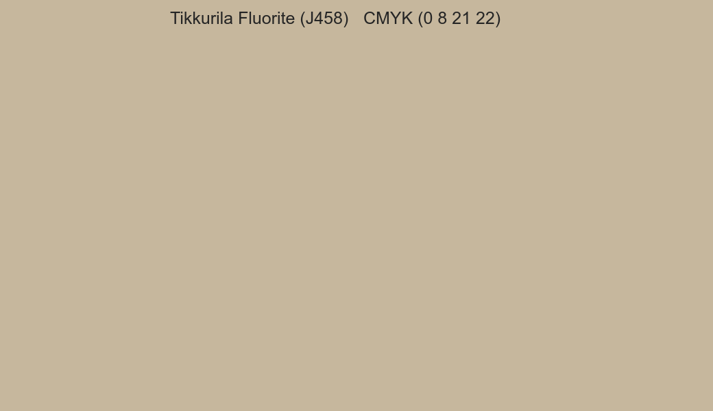 Color Tikkurila Fluorite (J458) to CMYK (0 8 21 22) converter Color Tikkurila Fluorite (J458) to CMYK (0 8 21 22) converter
