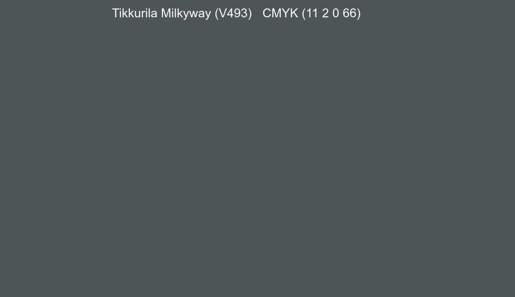 Color Tikkurila Milkyway (V493) to CMYK (11 2 0 66) converter Color Tikkurila Milkyway (V493) to CMYK (11 2 0 66) converter