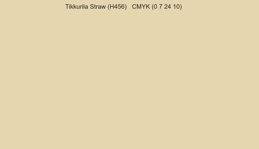 Color Tikkurila Straw (H456) to CMYK (0 7 24 10) converter Color Tikkurila Straw (H456) to CMYK (0 7 24 10) converter