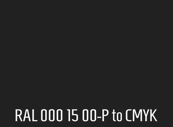 RAL 000 15 00-P to CMYK