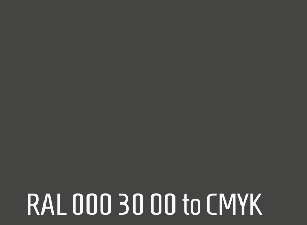 RAL 000 30 00 to CMYK