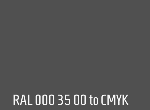 RAL 000 35 00 to CMYK