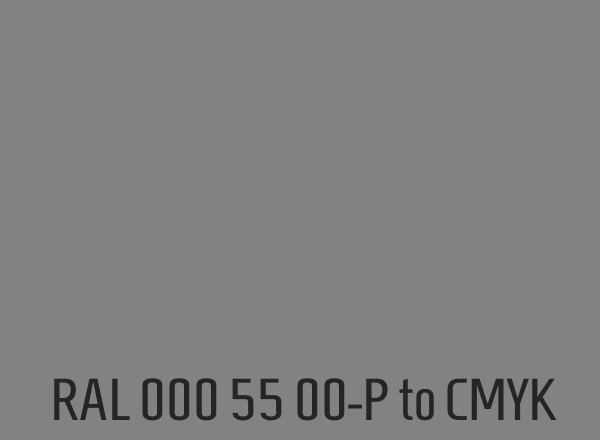 RAL 000 55 00-P to CMYK