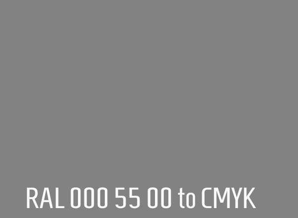 RAL 000 55 00 to CMYK