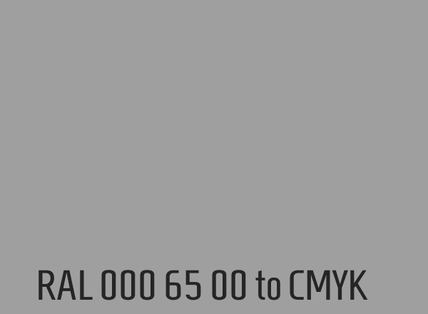 RAL 000 65 00 to CMYK