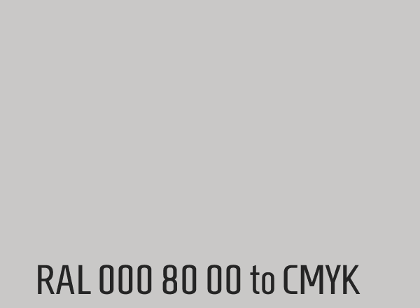 RAL 000 80 00 to CMYK