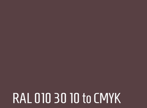 RAL 010 30 10 to CMYK