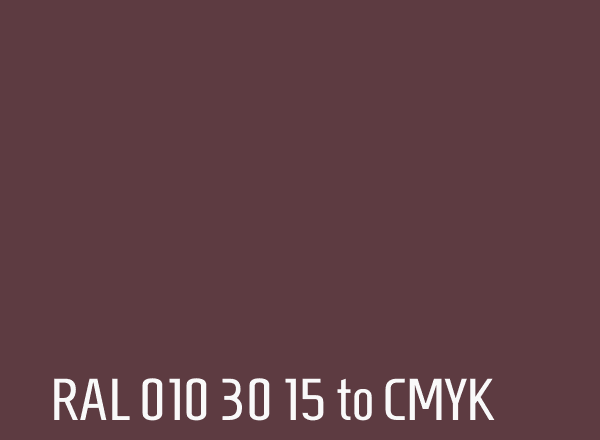 RAL 010 30 15 to CMYK