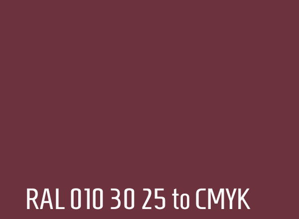 RAL 010 30 25 to CMYK