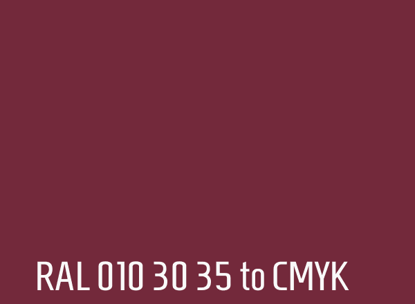 RAL 010 30 35 to CMYK