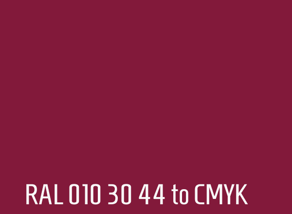 RAL 010 30 44 to CMYK