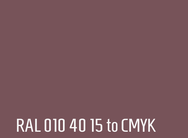 RAL 010 40 15 to CMYK