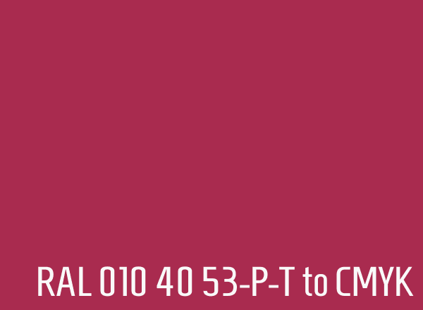 RAL 010 40 53-P-T to CMYK