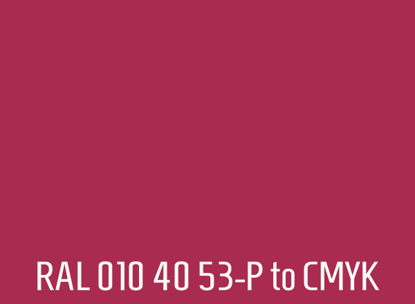 RAL 010 40 53-P to CMYK