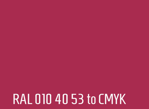 RAL 010 40 53 to CMYK