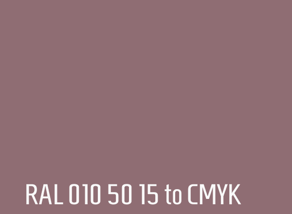 RAL 010 50 15 to CMYK