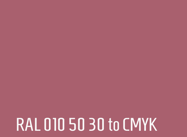 RAL 010 50 30 to CMYK