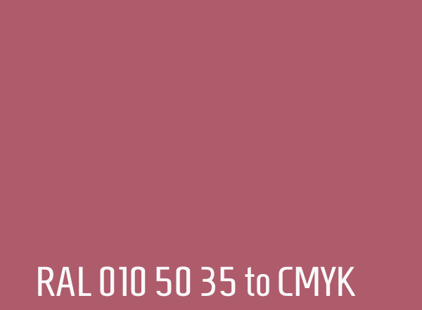 RAL 010 50 35 to CMYK