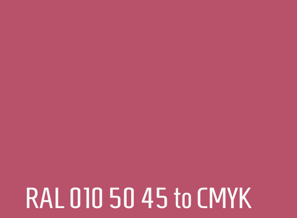 RAL 010 50 45 to CMYK