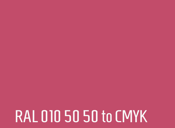 RAL 010 50 50 to CMYK