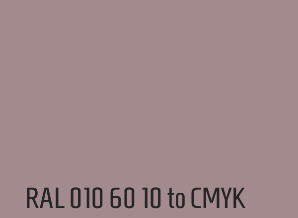 RAL 010 60 10 to CMYK