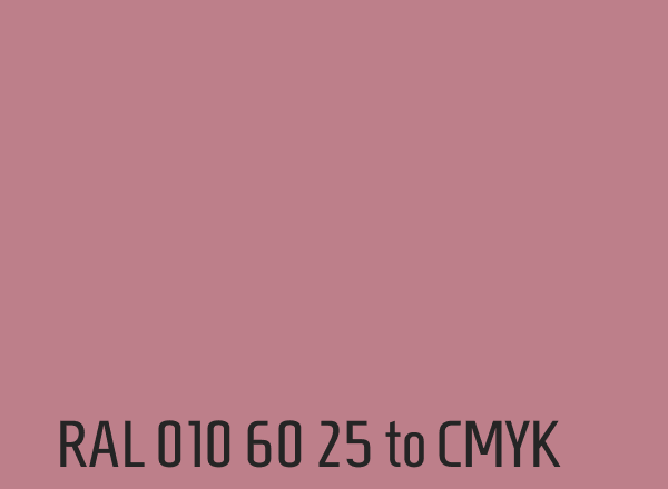 RAL 010 60 25 to CMYK