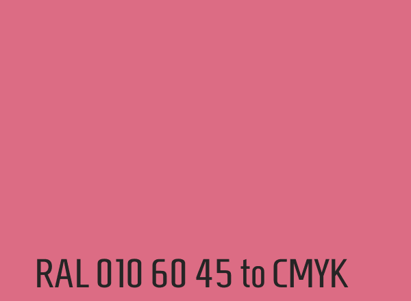 RAL 010 60 45 to CMYK