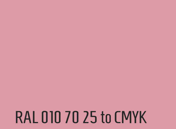 RAL 010 70 25 to CMYK