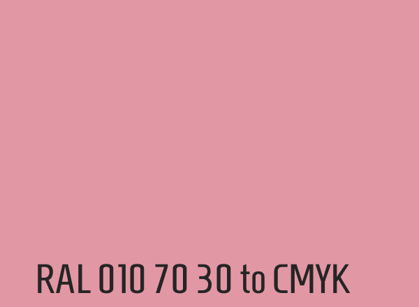 RAL 010 70 30 to CMYK