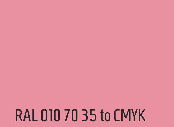 RAL 010 70 35 to CMYK